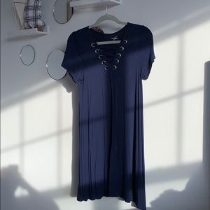 Navy Blue T Shirt Dress